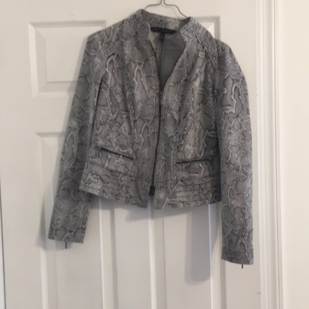 Snake skin Moto Jacket